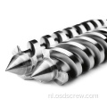 Alle harde parallelle dubbele schroef en cilinder / vat met Krauss Maffei ontwerp zhoushan extruder bimetaalCOLMONOY Stellite HK7